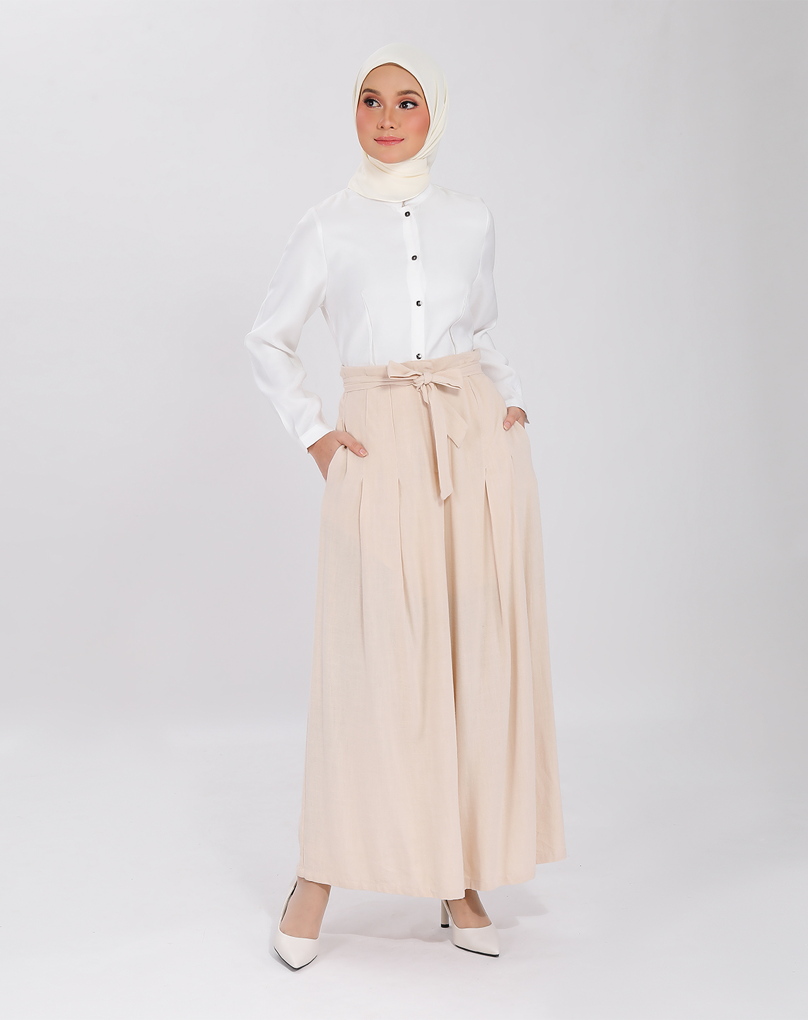 WILLOW PALAZZO IN LIGHT BEIGE